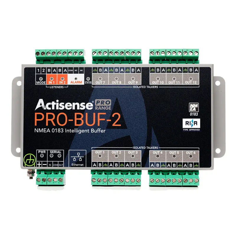 Actisense Pro Nmea 0183 Buffer: 2 Opto Inputs, 12 Iso Outputs, Serial + Ethernet, Screw Terminal Interface [Pro-Buf-2] 1