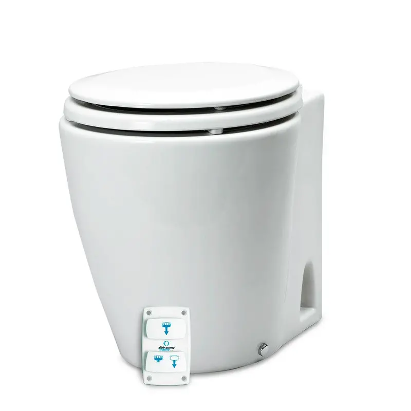 Albin Group 12V Silent Electric Marine Toilet – Premium Design Model (07-03-045) 1