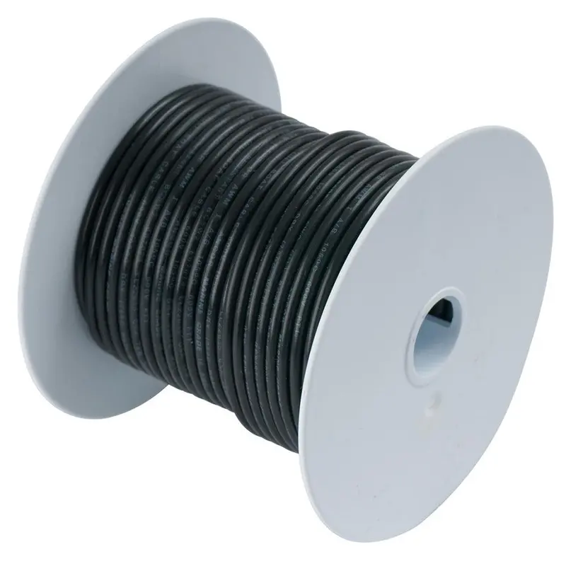Ancor 1/0 Awg Tinned Copper Battery Cable – Black, 50-Foot Roll [116005] 1