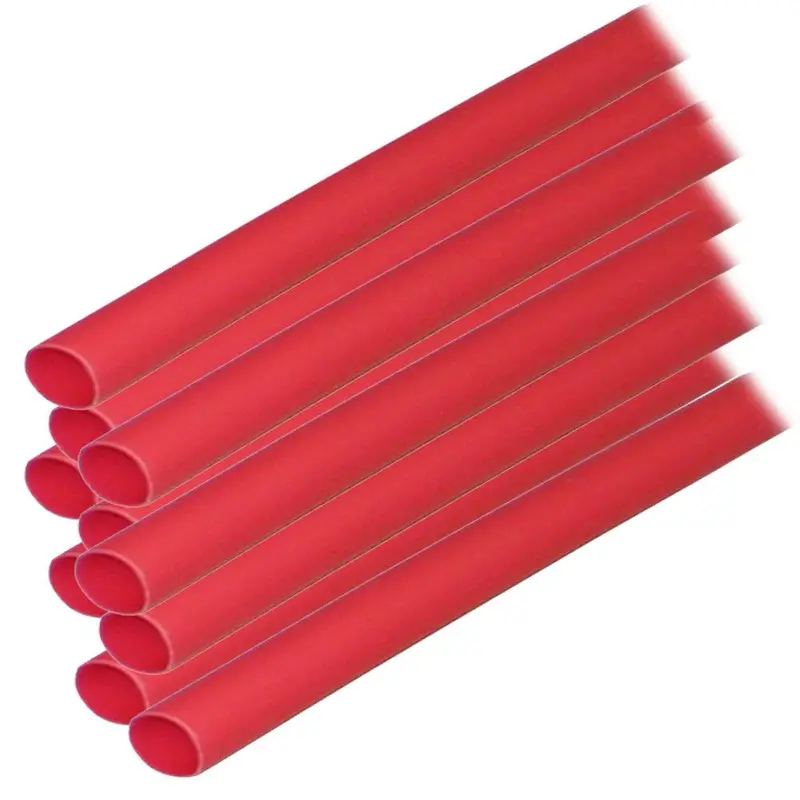Ancor 1/4" Heat Shrink Tubing With Internal Adhesive – 6" Length, Red, 10-Pack (Model 303606) 1