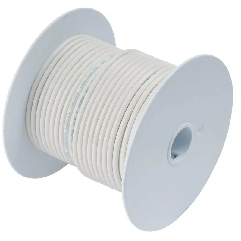 Ancor 10 Awg Tinned Copper Marine Wire – White, 100-Foot Spool [108910] 1