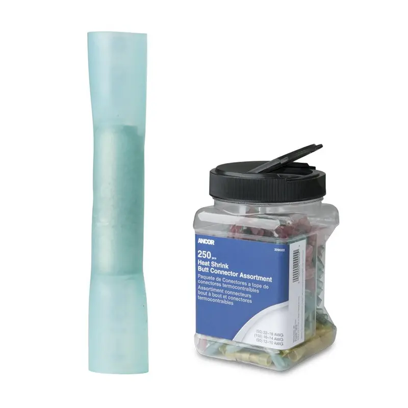 Ancor 16–14 Awg Heat Shrink Butt Connectors – 250-Piece Jar Pack (Model 309101) 1