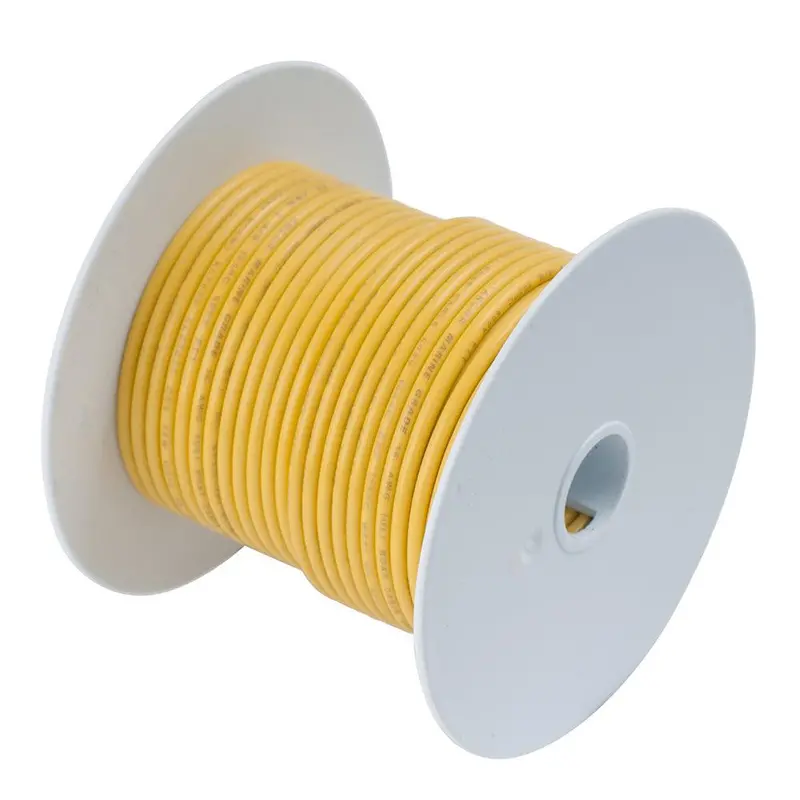 Ancor 2 Awg Tinned Copper Battery Cable – Yellow, 50-Foot Roll [114905] 1