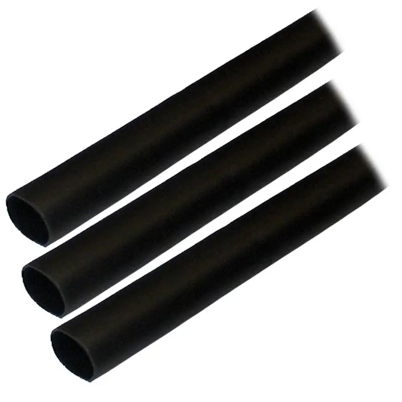 Ancor Black Adhesive-Lined Heat Shrink Tubing – 1/2" × 3", 3-Pack 1