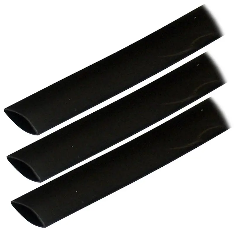 Ancor Black Adhesive-Lined Heat Shrink Tubing – 3/4" × 3", 3-Pack 1