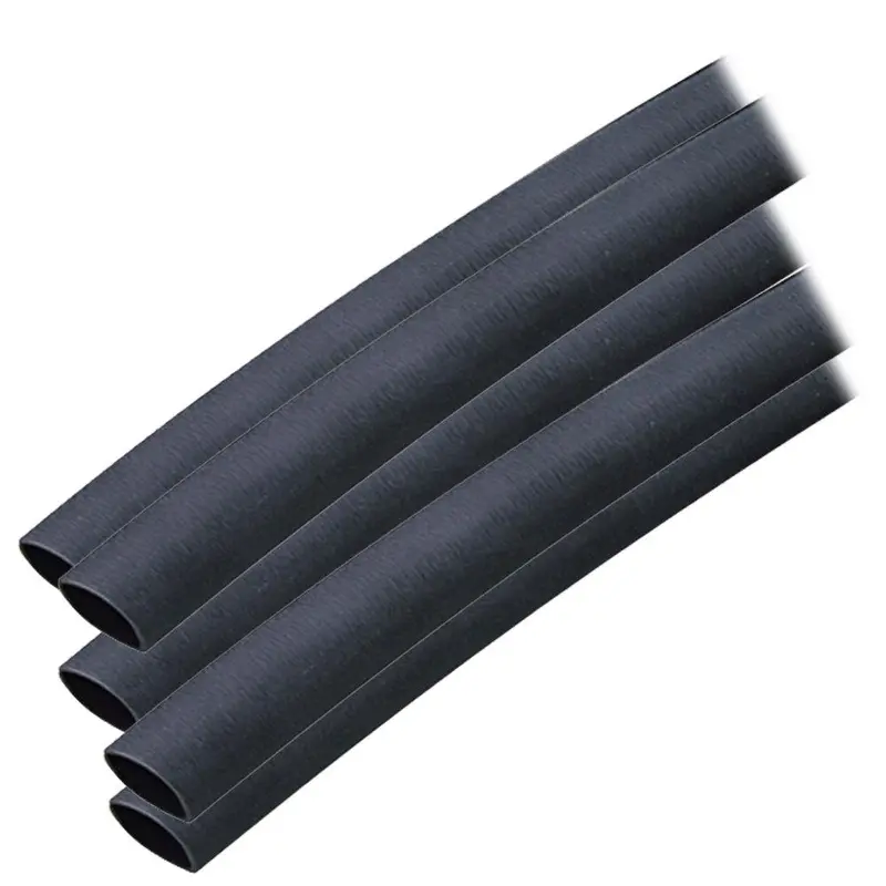 Ancor Black Adhesive-Lined Heat Shrink Tubing – 3/8" Diameter × 6", 5-Pack (Model 304106) 1
