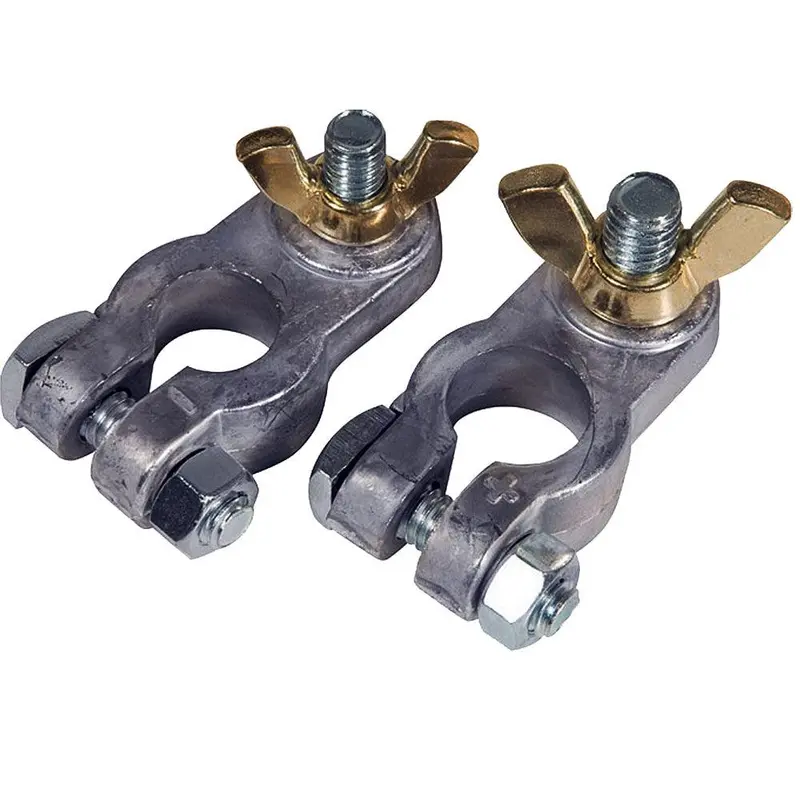 Ancor Lead Dual-Stud Battery Terminal – 5/16″ & 3/8″, Positive/Negative Combo 1