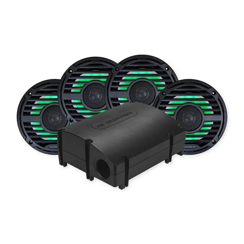 Aquatic Av Pro Classic Black Platinum Marine Audio Kit 1
