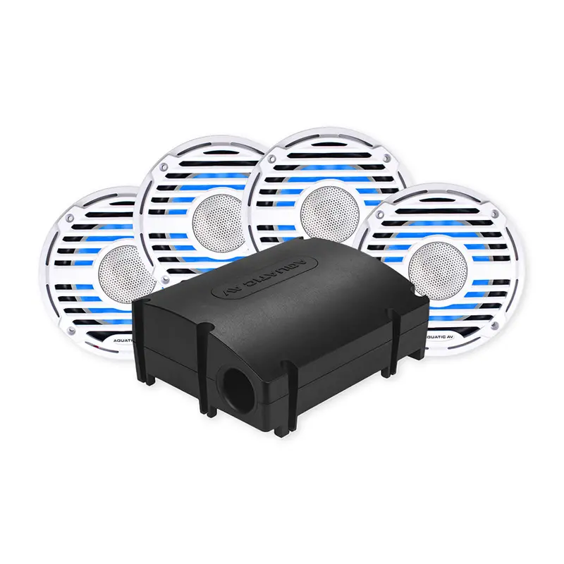 Aquatic Av Pro Classic White Platinum Marine Audio Kit 1