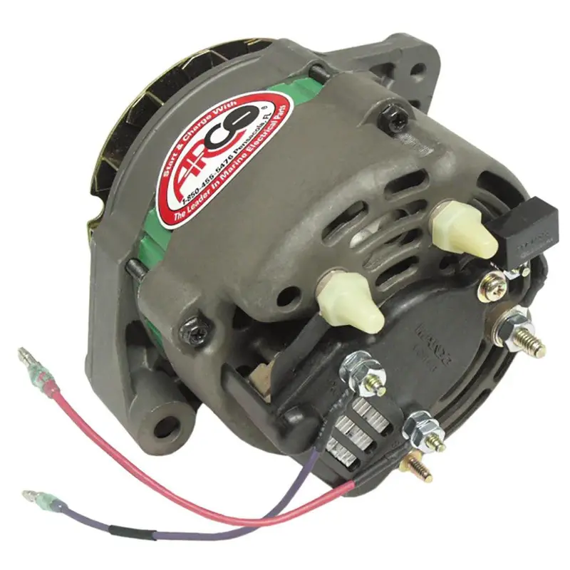 Arco Marine 12V 65A Alternator – Premium Replacement With Multi-Groove Serpentine Pulley 1