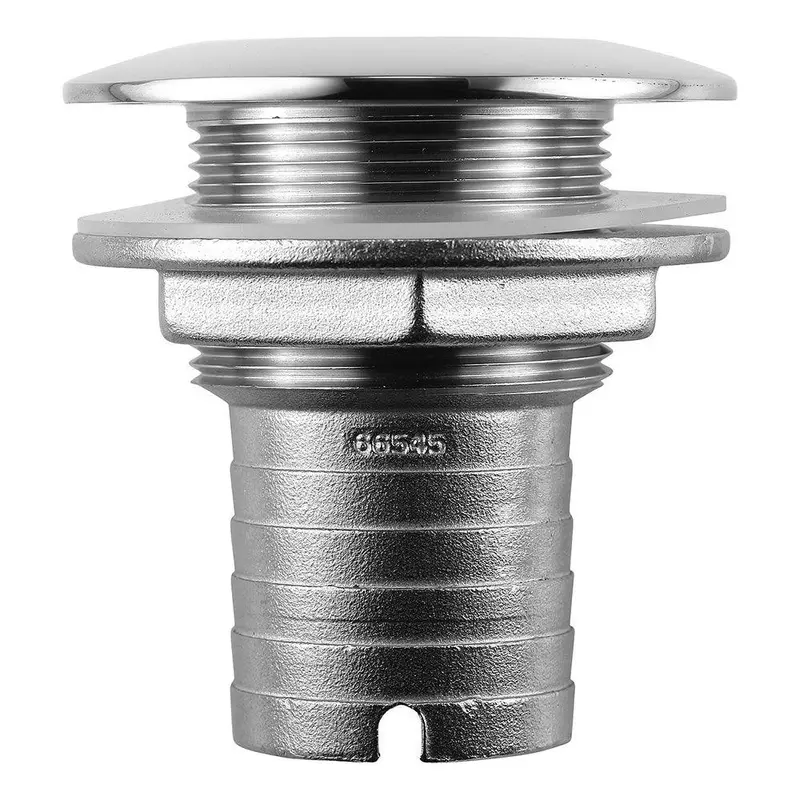 Attwood 1-1/2" Stainless Steel Straight Thru-Hull Fitting – Short Profile [66545-3] 1