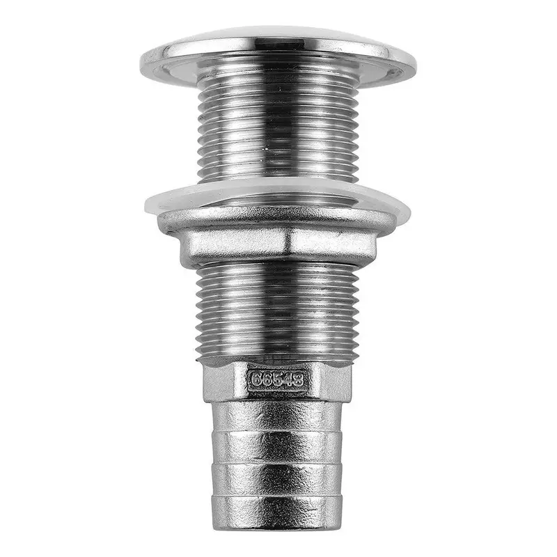 Attwood 1" Stainless Steel Straight Thru-Hull Fitting – Standard Length [66548-3] 1