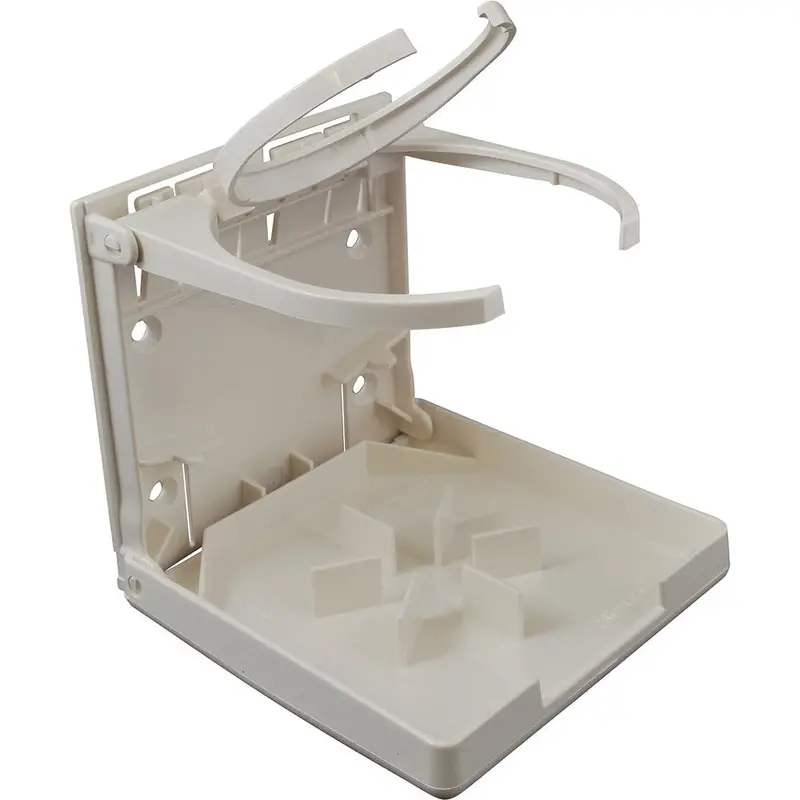 Attwood 2449-7 Dual-Ring Fold-Up Drink Holder – White Finish 1