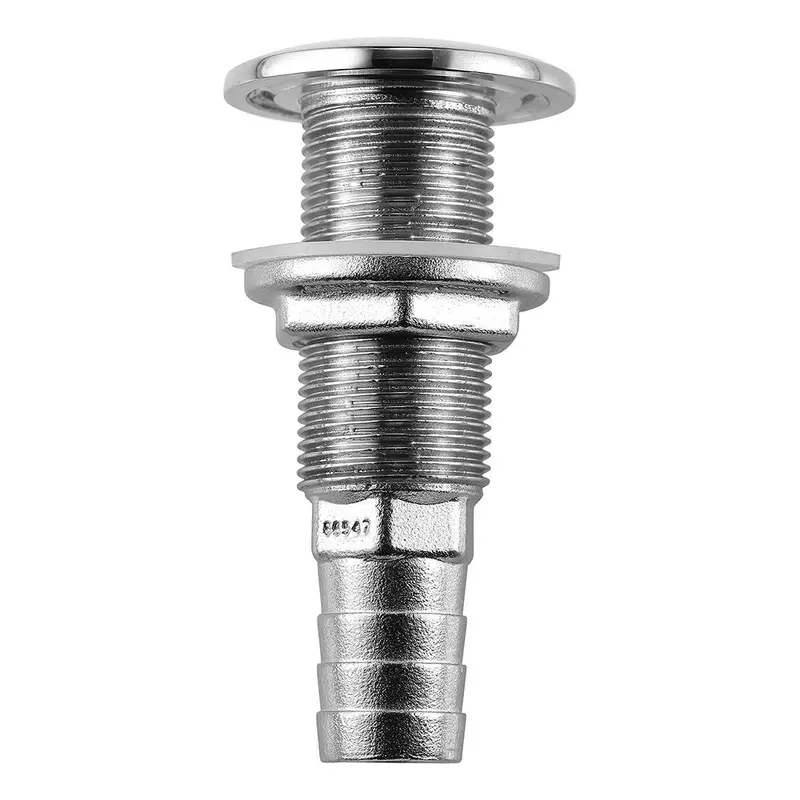 Attwood 3/4-Inch Stainless Steel Straight Thru-Hull Fitting With Barbed End (Model 66547-3) 1