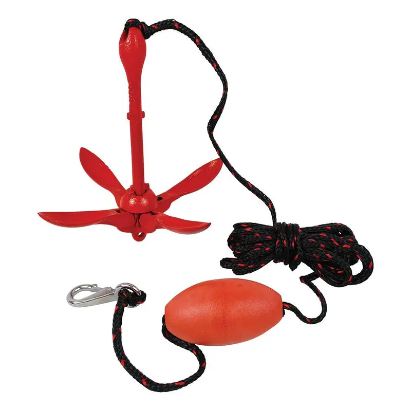 Attwood 3.5 Lb Grapnel Anchor Kit With Rope And Storage Bag (11969-4) 1