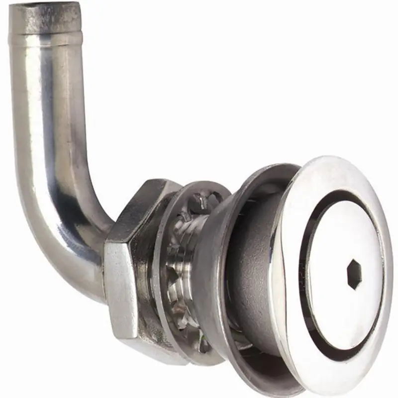 Attwood 316 Stainless Steel 90° Flush-Mount Fuel Vent Cap For Marine Tanks [66032-3] 1
