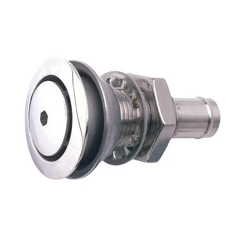 Attwood 316 Stainless Steel Straight Flush-Mount Fuel Vent Cap For Boats [66031-3] 1