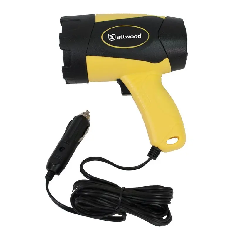 Attwood 400-Lumen Handheld Spotlight – 12V Dc, Rechargeable-Ready, Model 11794-7 1