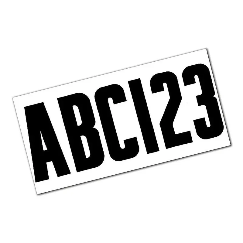 Attwood Black Vinyl Letter & Number Kit – Boat Registration Decals 1