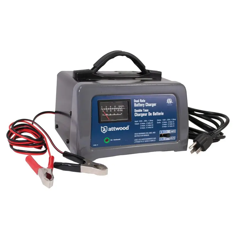 Attwood Dual-Purpose Marine & Automotive Battery Charger – 12V, Model 11901-4 1