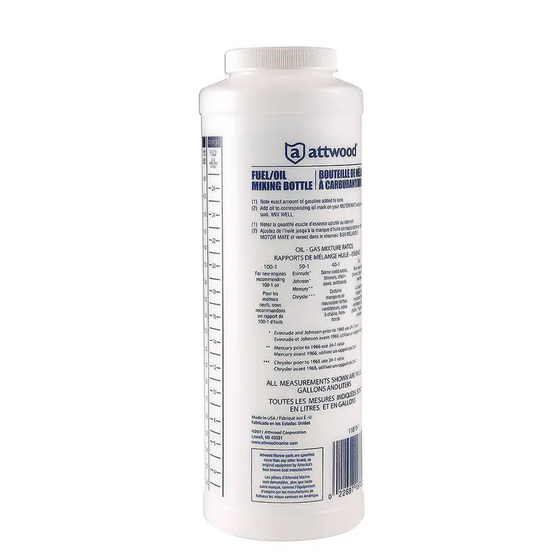 Attwood Fuel And Oil Mixing Bottle – Precision Ratio Measurement For 2-Stroke Engines 1