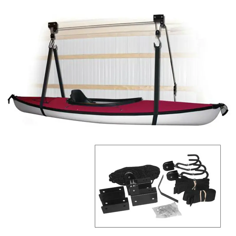 Attwood Kayak Hoist And Storage System – Heavy-Duty Black Mounting Kit [11953-4] 1