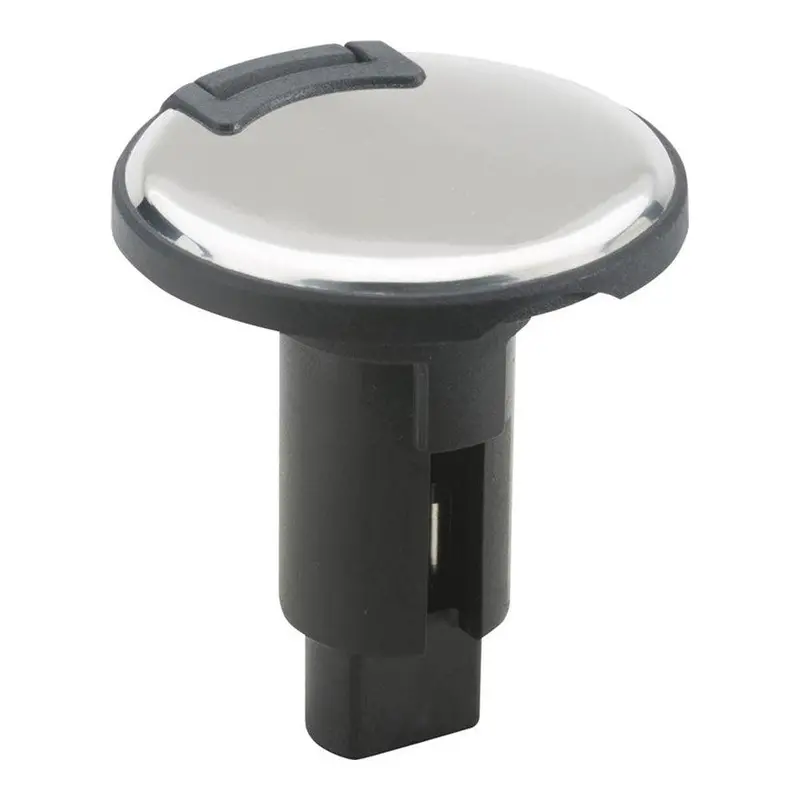 Attwood Lightarmor 3-Pin Plug-In Base – Stainless Steel Round Housing [910R3Psb-7] 1