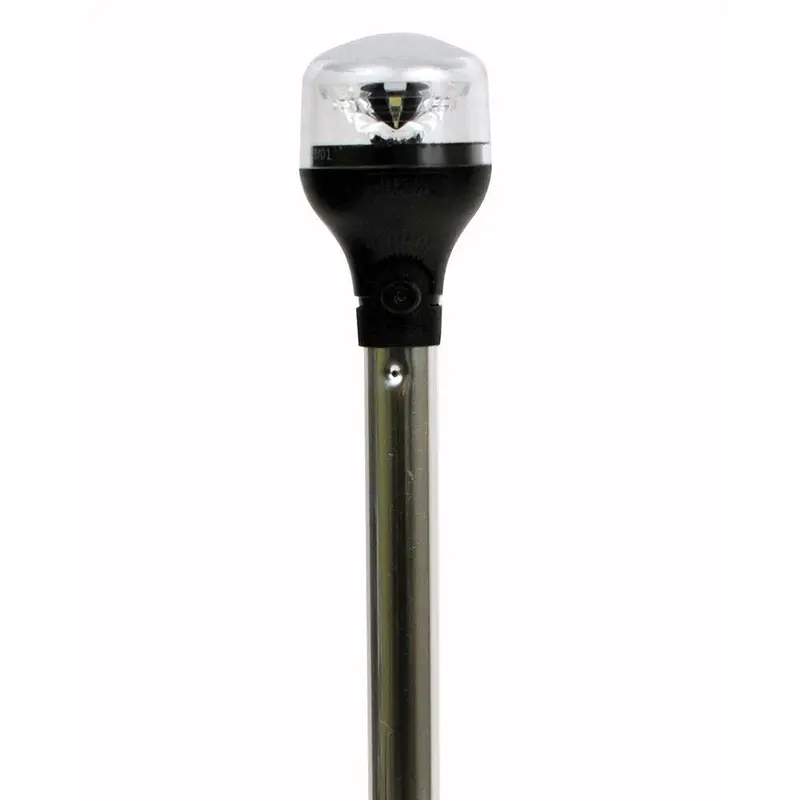 Attwood Lightarmor All-Around Navigation Light — 20" Vertical Aluminum Pole 1