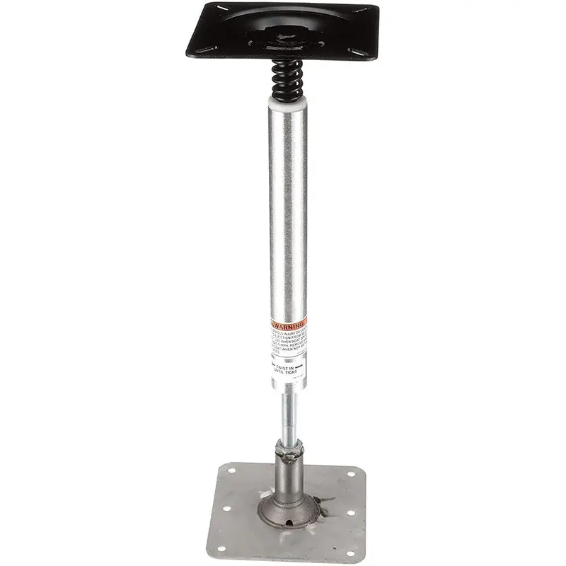 Attwood Swivl-Eze Lockn-Pin Pedestal Kit – 3/4" Shaft, 13" Post, 7"X7" Ss Base 1