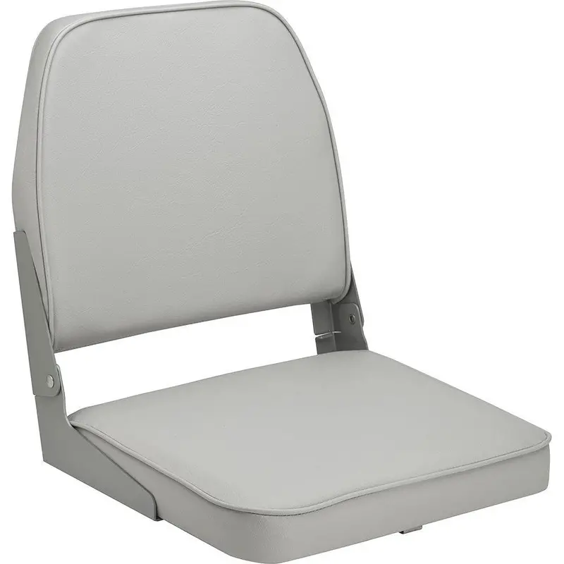 Attwood Swivl-Eze Low-Back Padded Flip Seat – Grey Marine-Grade Vinyl [98395Gy] 1