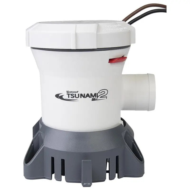 Attwood Tsunami Mk2 T1200 12V Manual Bilge Pump – 1200 Gph Flow Rate [5612-7] 1