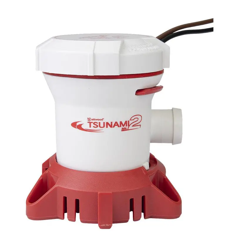 Attwood Tsunami Mk2 T500 12V Manual Bilge Pump – 500 Gph Compact Design [5606-7] 1