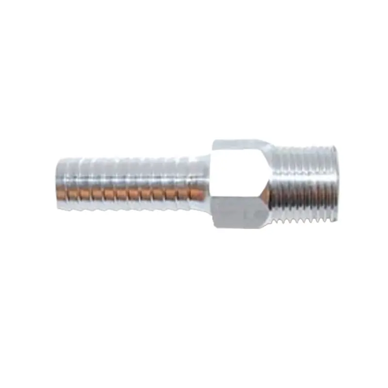 Attwood Universal Aluminum Fuel Hose Fitting – 3/8" Npt To 3/8" Barb [88Fbma102-6] 1