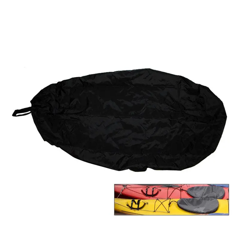 Attwood Universal Kayak Cockpit Cover – Adjustable Black Neoprene Deck Cover 1