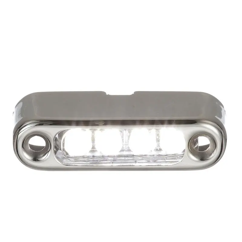 Attwood Vertical-Mount White Led Micro Light With Stainless Steel Bezel 1