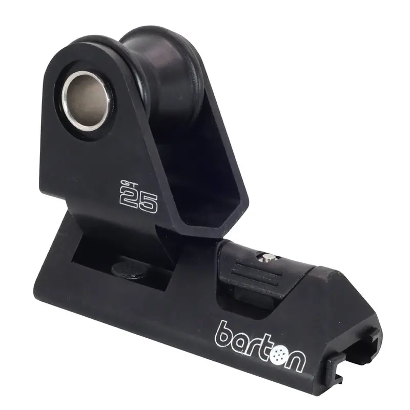Barton 25Mm Black T-Track Genoa Car For Sailing Boat Rigging 1
