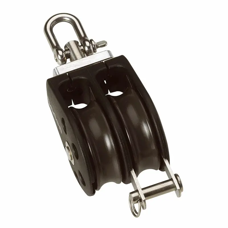 Barton 30Mm Double-Swivel Plain-Bearing Pulley Block With Becket – Size 1 [N01231] 1
