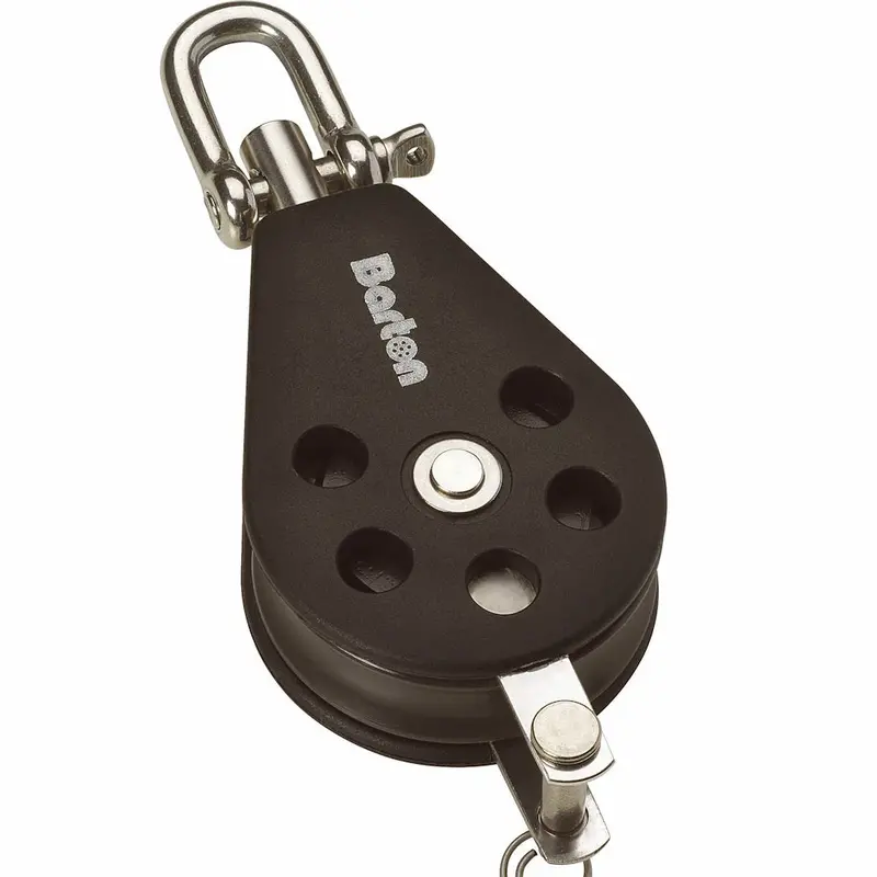 Barton 30Mm Single-Swivel Plain-Bearing Pulley Block With Becket – Size 1 [N01131] 1