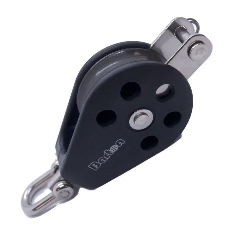 Barton 45Mm Single-Swivel Plain-Bearing Pulley Block With Becket – Size 3 [N03131] 1