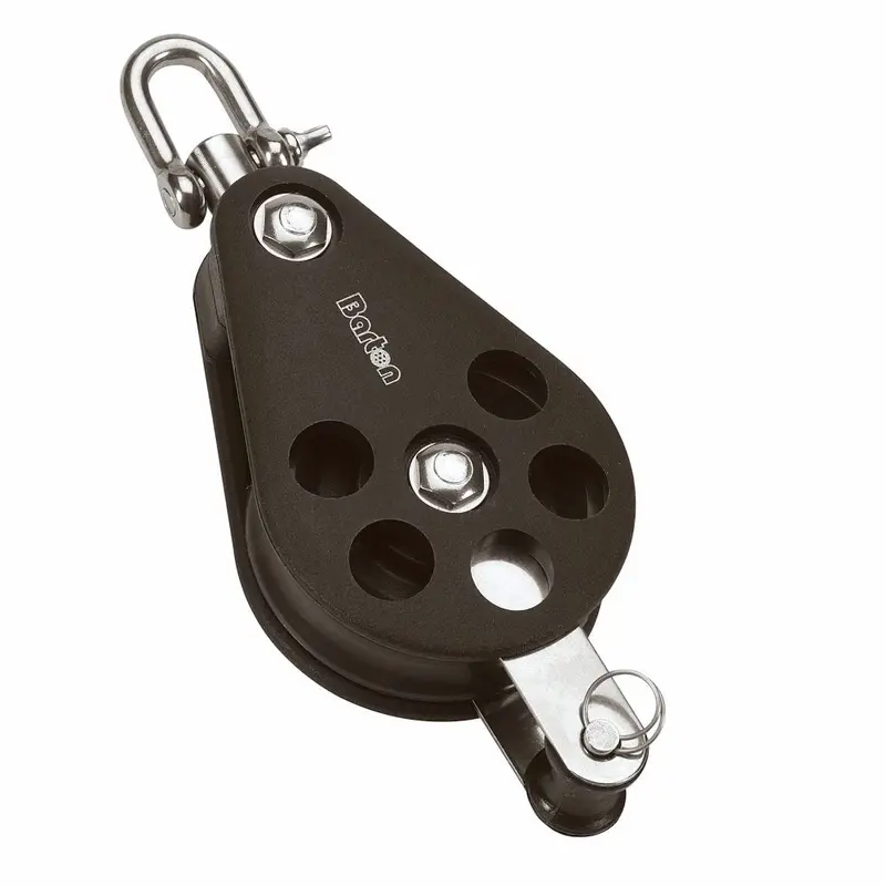 Barton 54Mm Single-Swivel Plain-Bearing Pulley Block With Becket – Size 5 [N05131] 1