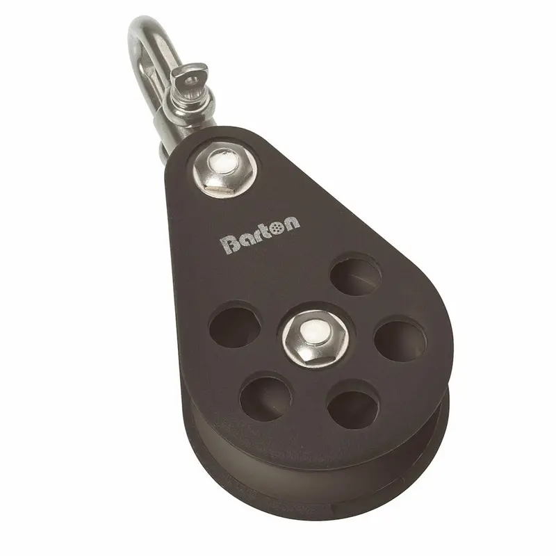 Barton Size 5 Swivel Pulley Block – 54Mm, Plain Bearing, Single Sheave [N05130] 1