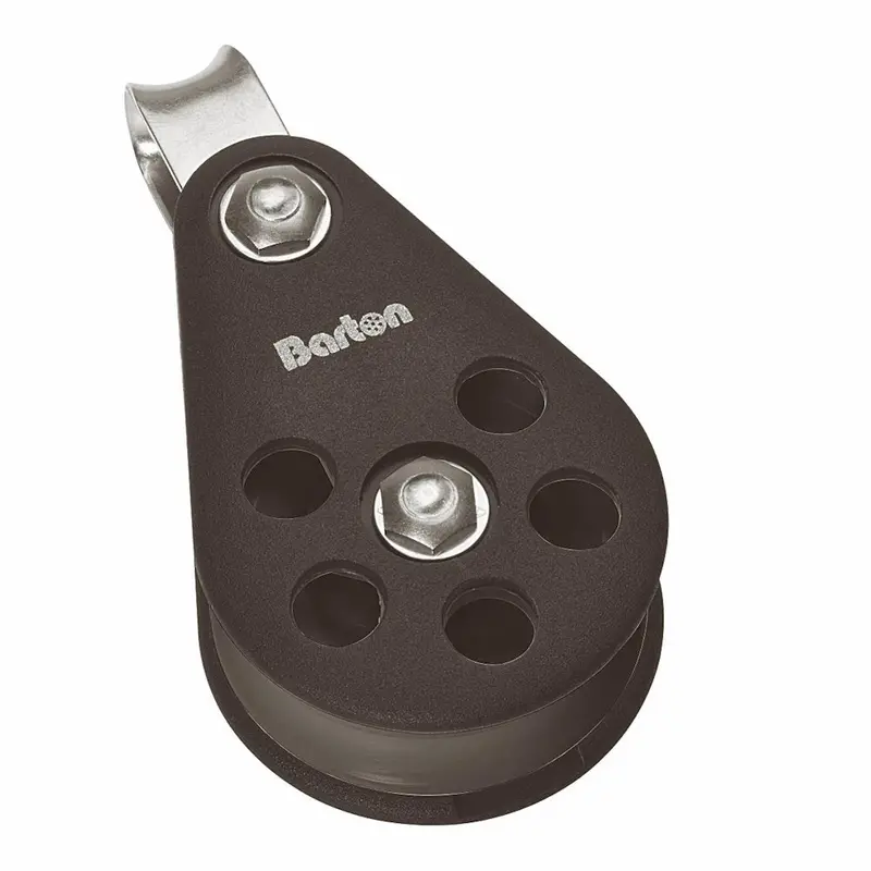 Barton Size 6 Fixed-Eye Pulley Block – 64Mm, Plain Bearing, Single Sheave [N06110] 1