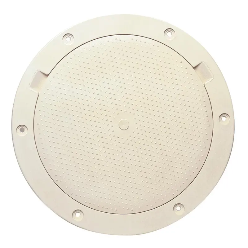 Beckson 8-Inch Non-Skid Pry-Out Deck Plate – Beige 1