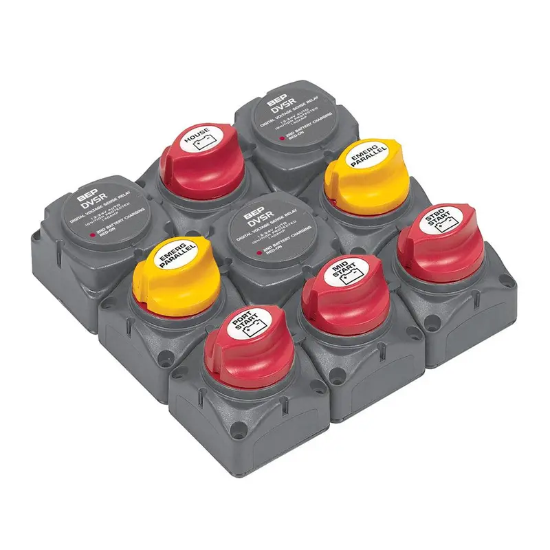 Bep Triple Outboard Battery Distribution System – Four-Bank Configuration With Dvsr [719-140A-Dvsr] 1