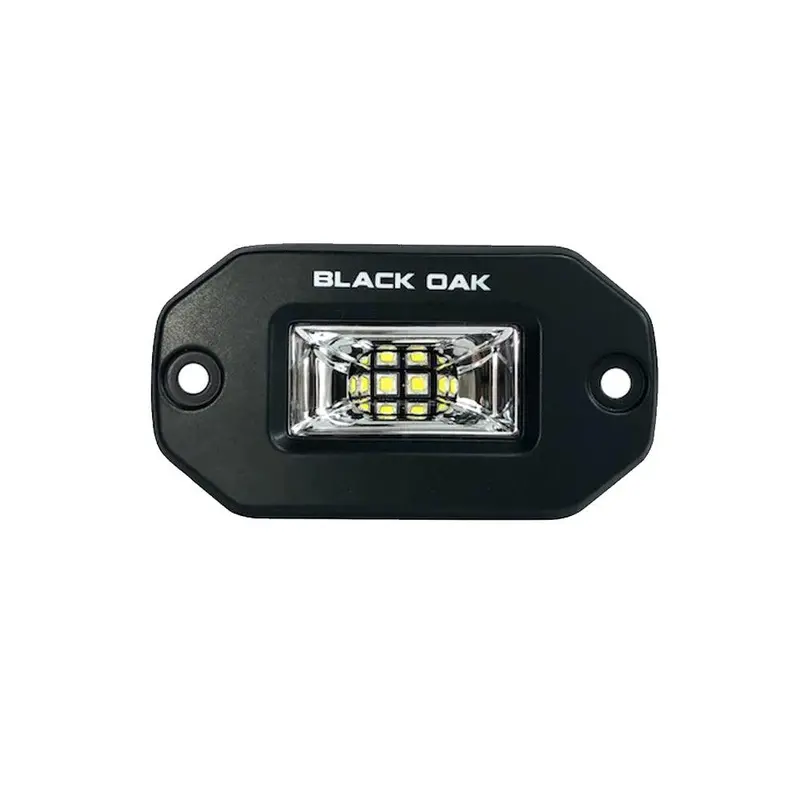 Black Oak 2-Inch Marine Flush Mount Spreader Light – Black Housing – Pro Series 3.0 1