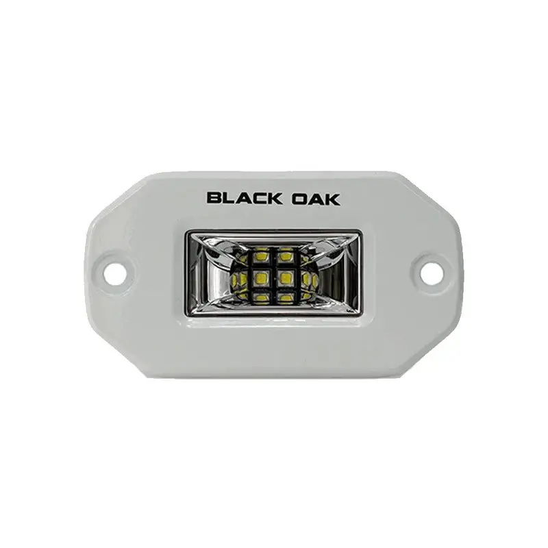 Black Oak 2-Inch Marine Flush Mount Spreader Light – White Housing – Pro Series 3.0 1