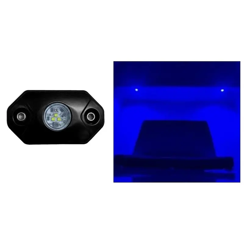 Black Oak Blue Rock Accent Light – Single-Color, Black Housing 1
