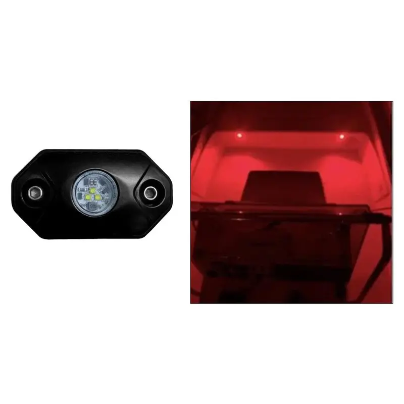 Black Oak Red Rock Accent Light – Single-Color, Black Housing 1