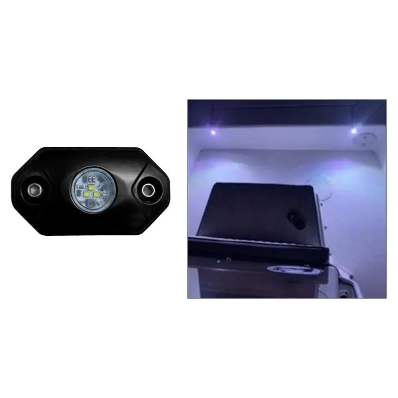 Black Oak White Rock Accent Light – Single-Color, Black Housing 1