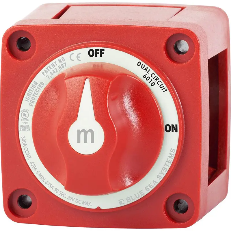 Blue Sea 6010 M-Series Mini Dual-Circuit Battery Switch 1